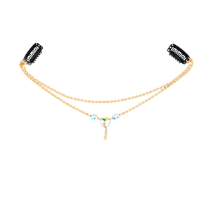 Aurora | Aurora Borealis Swarovski Crystals, 14K Gold Filled Boho Chain