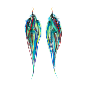 Earrings ⎱ Long | Rooster, Emu, Guinea, Peacock