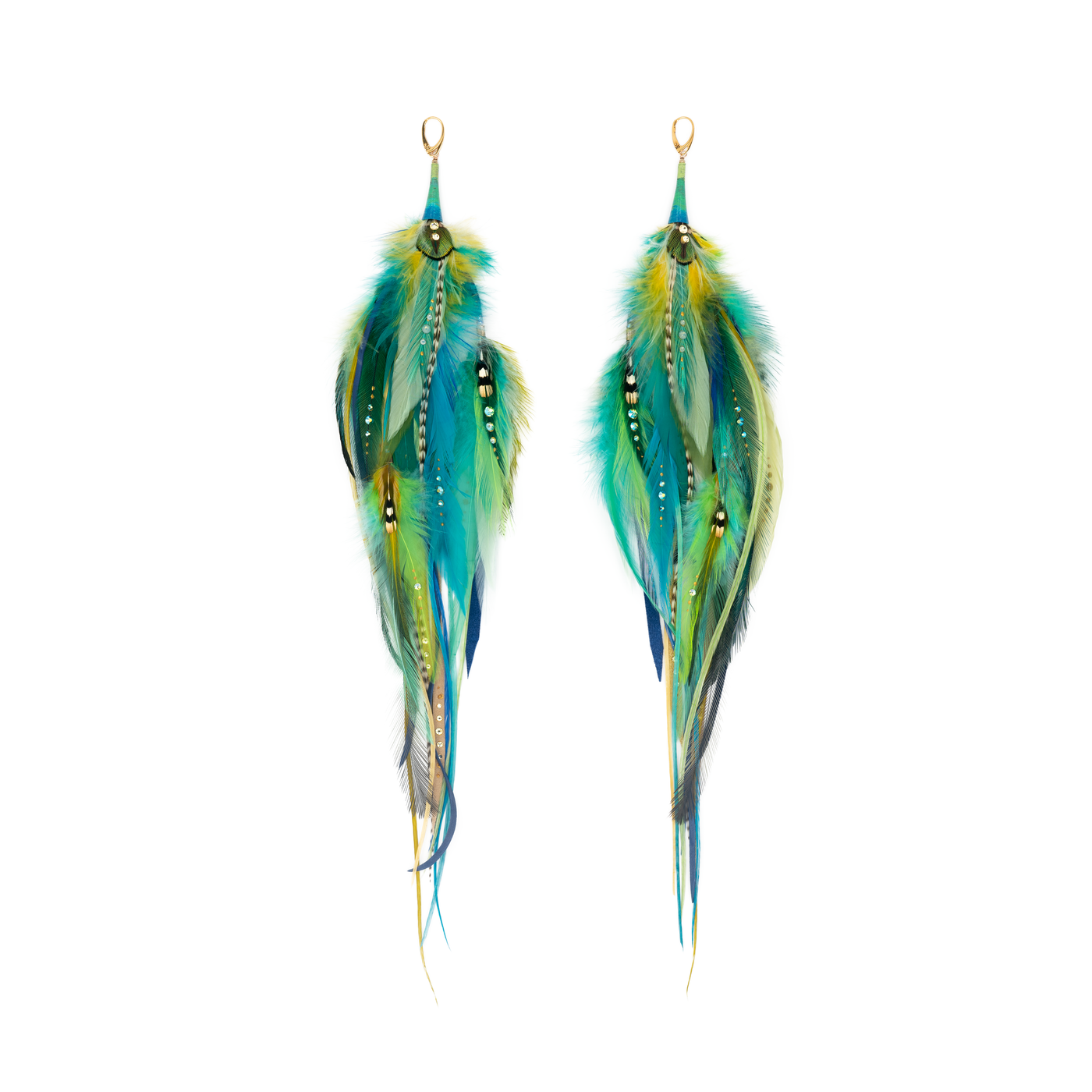 Earrings ⎱ Long | Rooster, Peacock, Emu, Jungle Cock