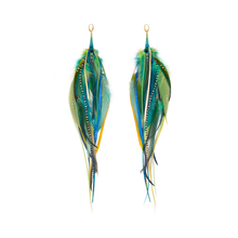 Load image into Gallery viewer, Earrings ⎱ Long | Rooster, Peacock, Emu, Jungle Cock