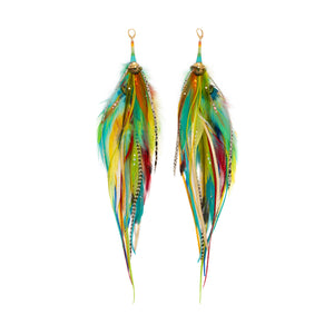 Earrings ⎱Long | Rooster, Emu, Peacock