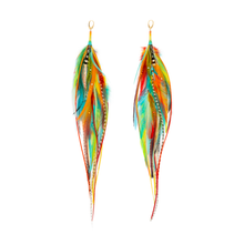 Load image into Gallery viewer, Earrings ⎱ Long | Rooster, Emu, Jungle Cock