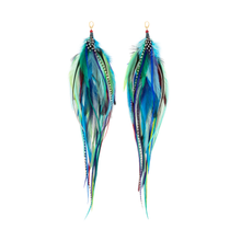 Load image into Gallery viewer, Earrings ⎱ Long | Rooster, Emu, Guinea, Peacock