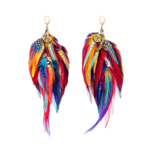 Load image into Gallery viewer, Earrings ⎱ Medium | Rooster, Peacock, Pheasant, Guinea, Jungle cock