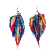 Load image into Gallery viewer, Earrings ⎱ Medium | Rooster, Peacock, Pheasant, Guinea, Jungle cock