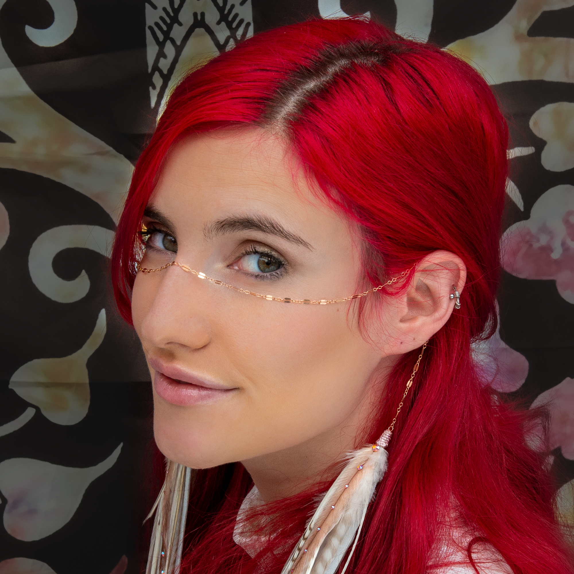 Face Chain ⎱ Angelík Sunset | 14K Rose Gold Filled