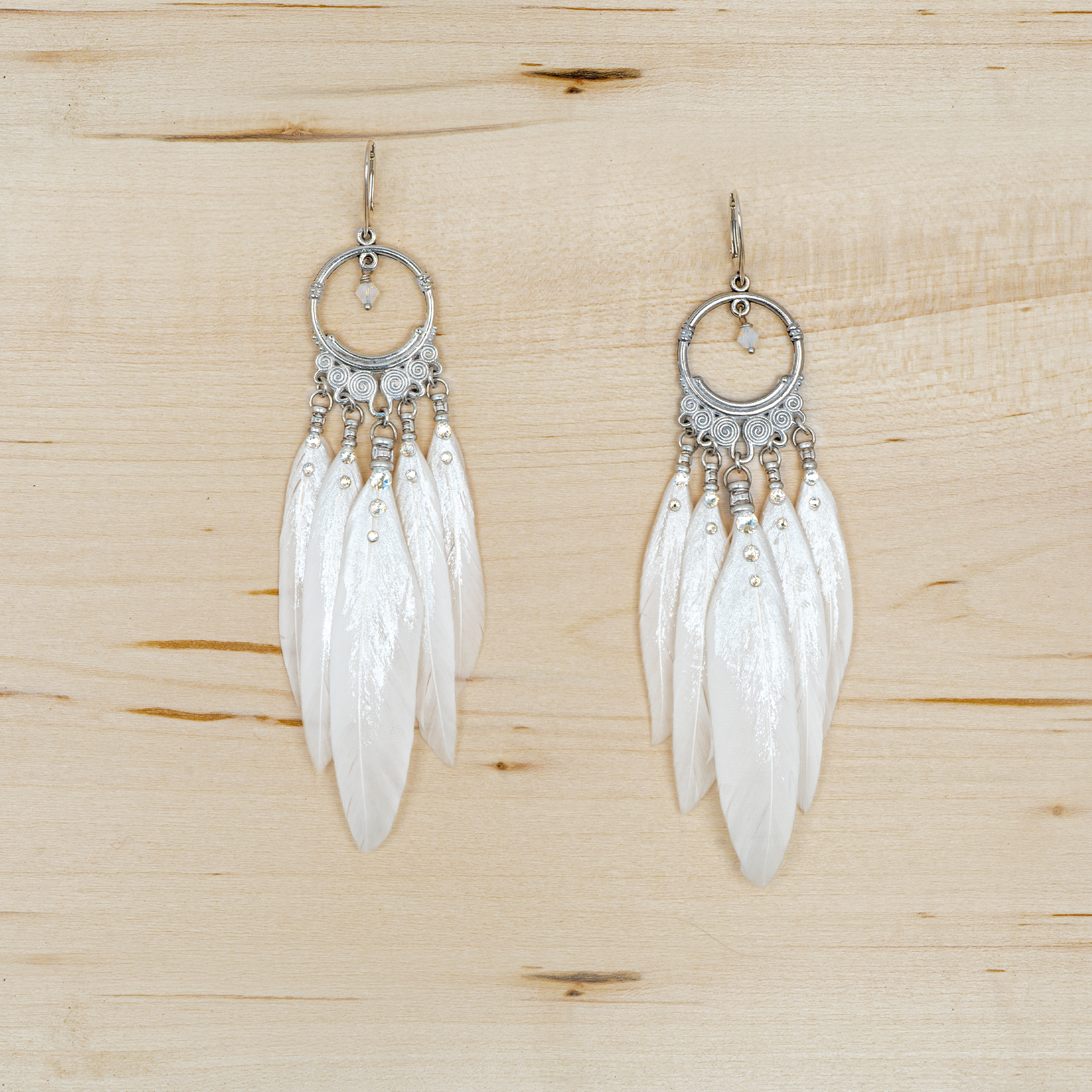 Stunning Zuni Dreamcatcher Earrings – Super Silver