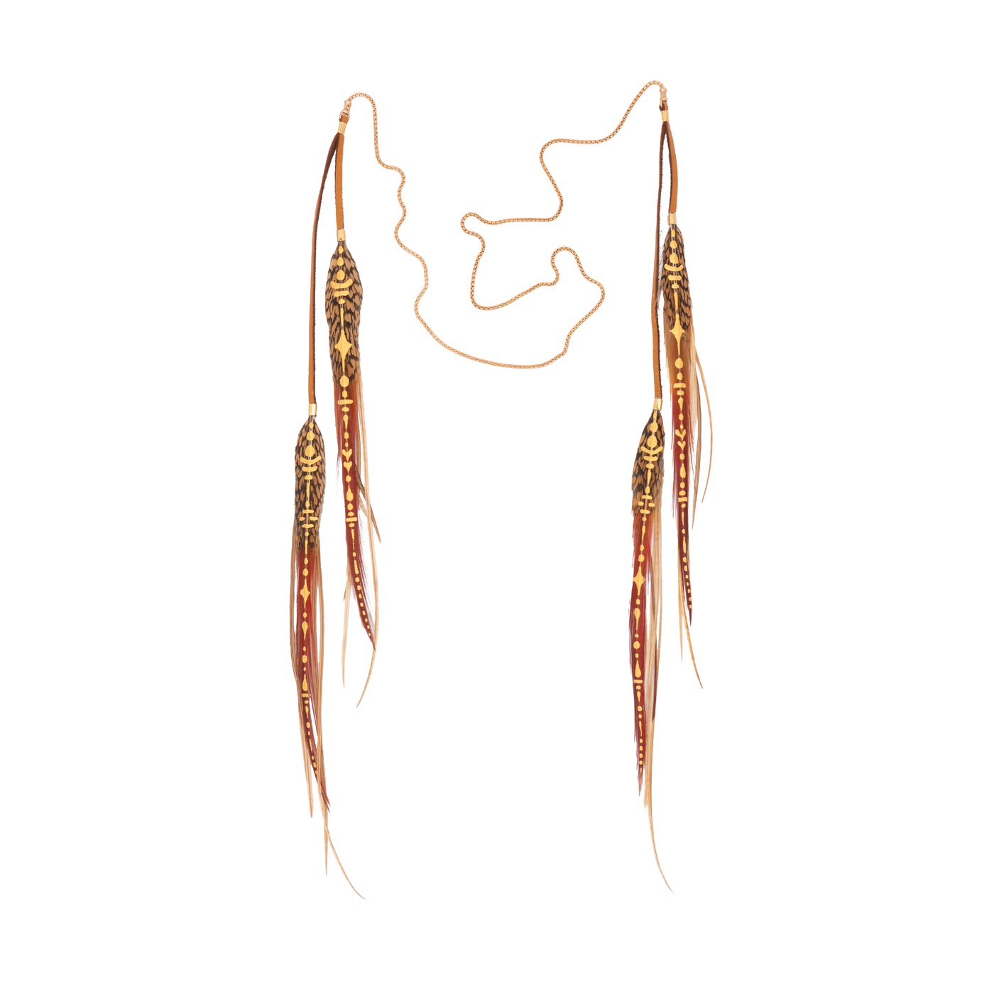 Face Chain ⎱ Tribal | Bronze