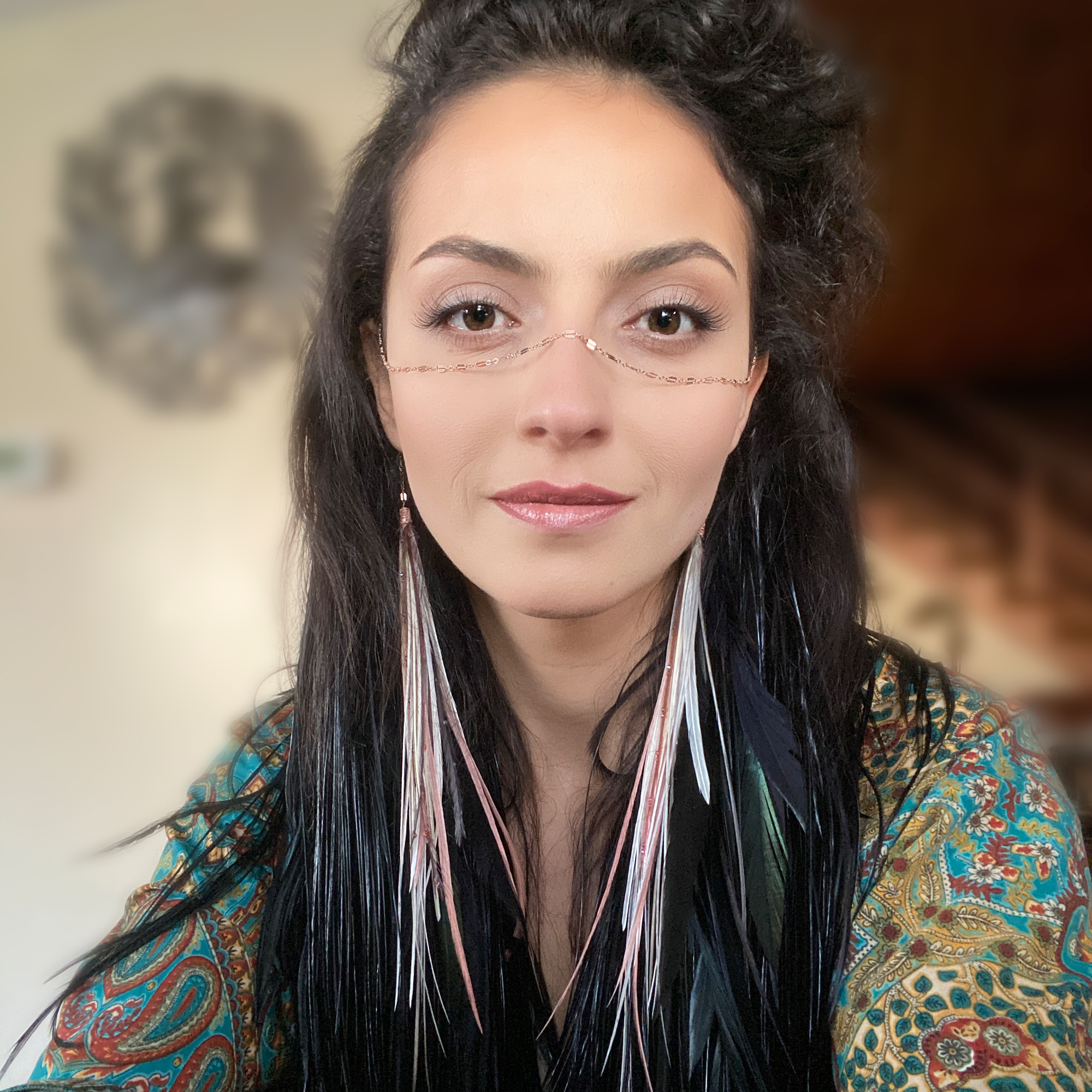 Face Chain ⎱ Angelík Sunset | 14K Rose Gold Filled