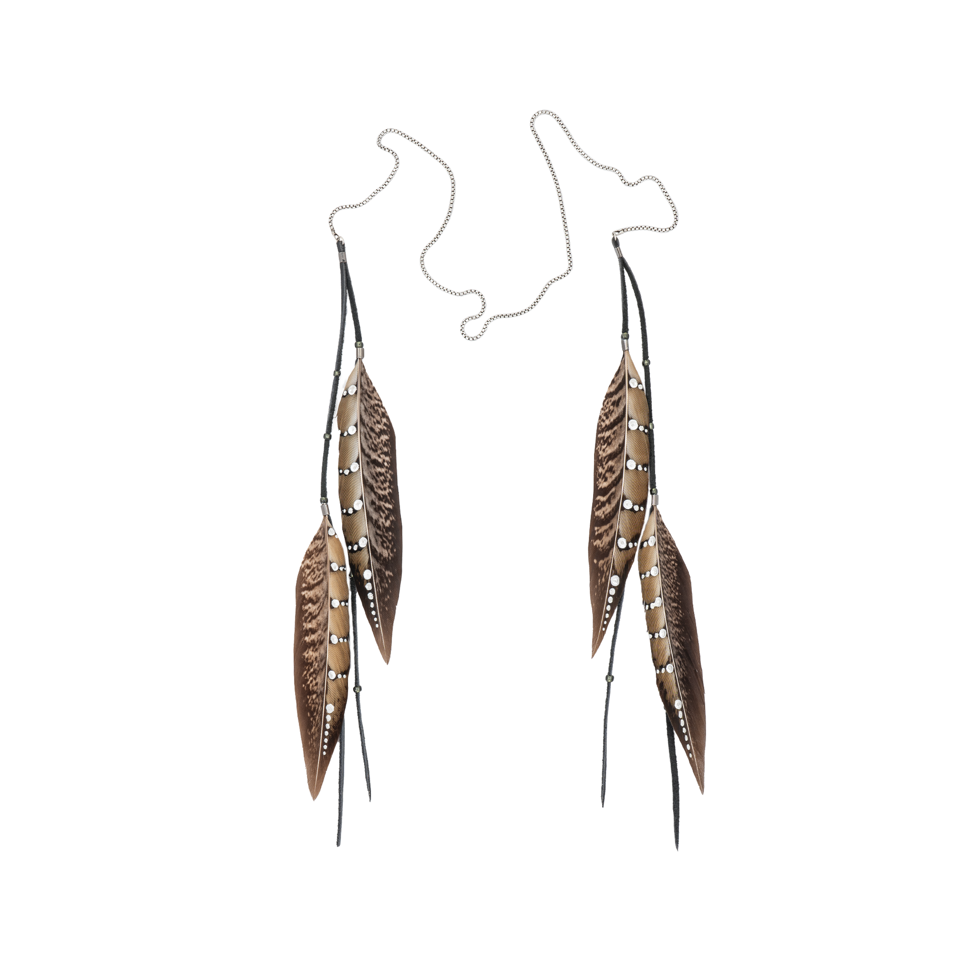 Face Chain ⎱ Tribal | Oxidized Sterling Silver