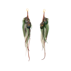 Earrings ⎱ Long | Rooster, Pheasant, Duck, Jungle Cock