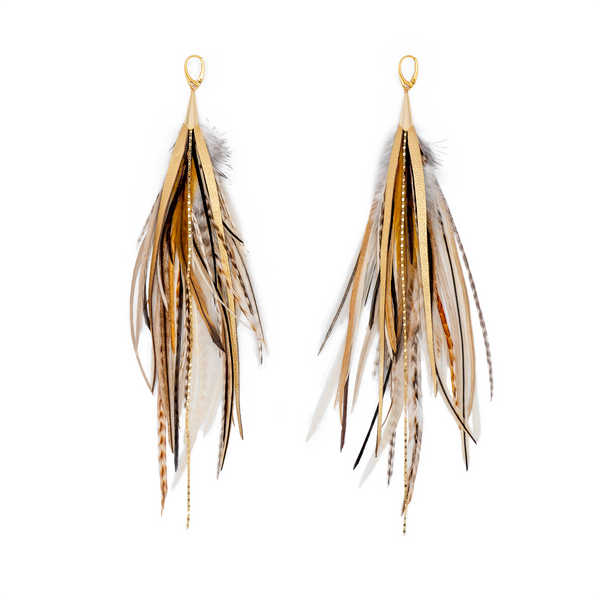 Earrings ⎱ Medium | Rooster, Emu