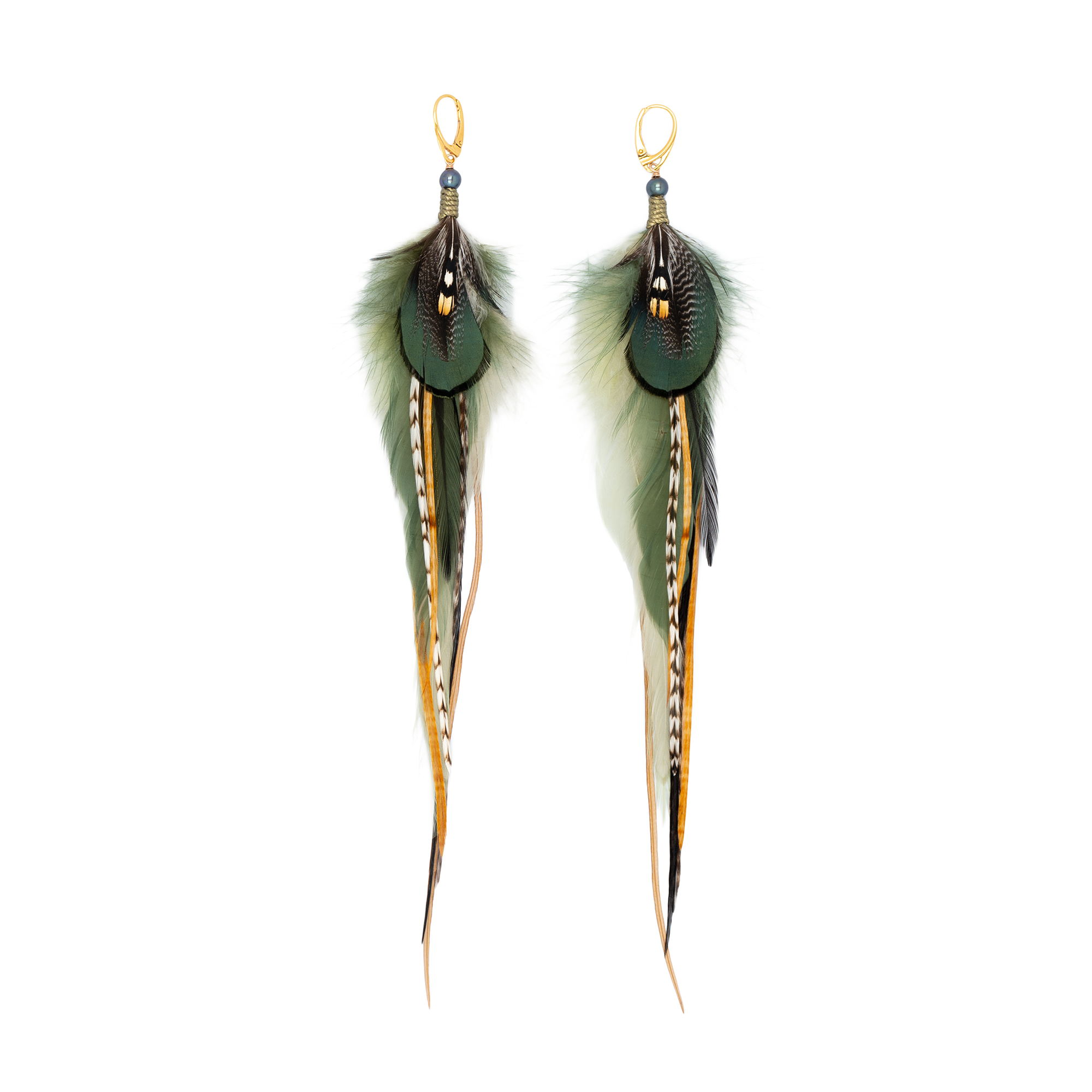 Earrings ⎱ Medium | Rooster, Pheasant, Duck, Jungle Cock