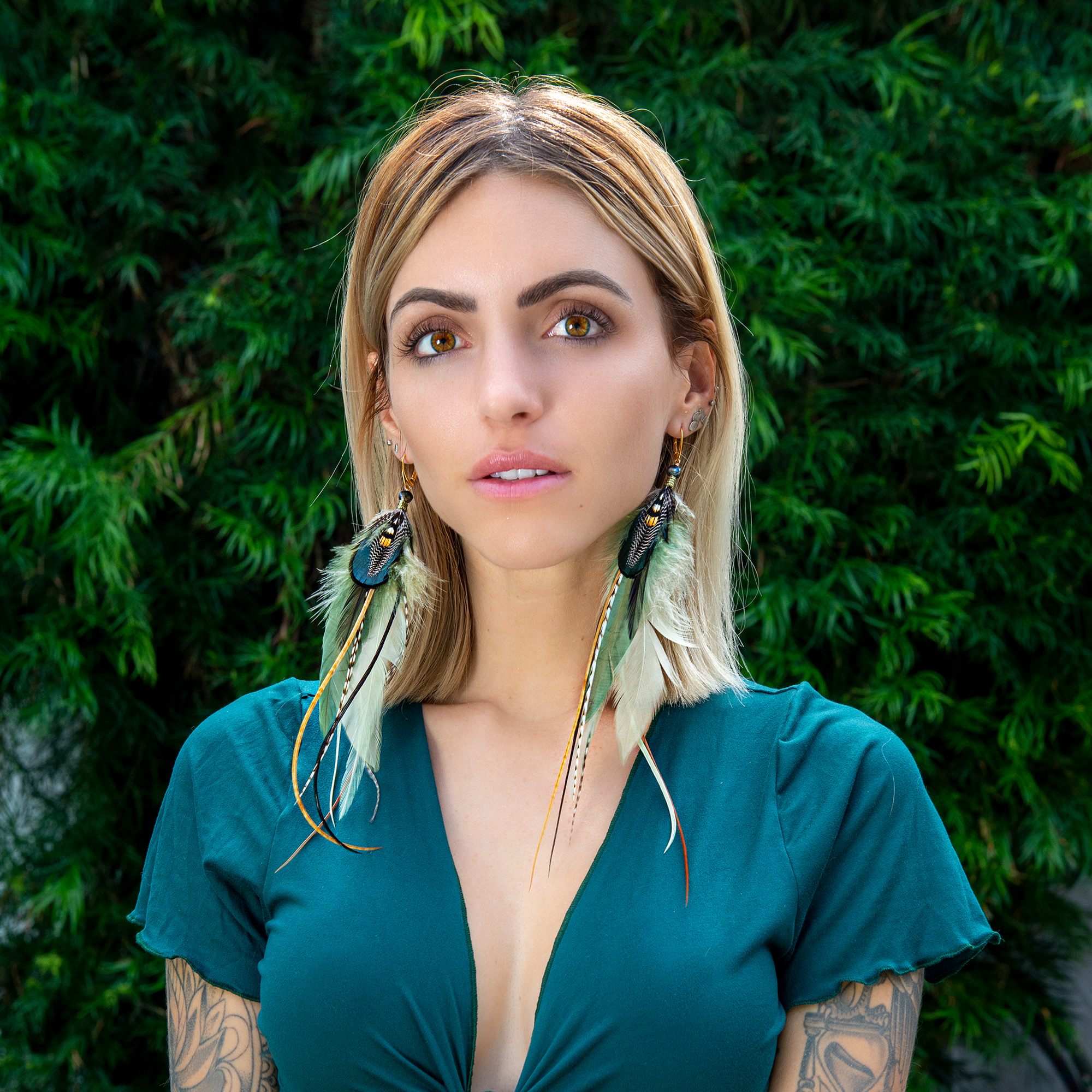 Earrings ⎱ Medium | Rooster, Pheasant, Duck, Jungle Cock