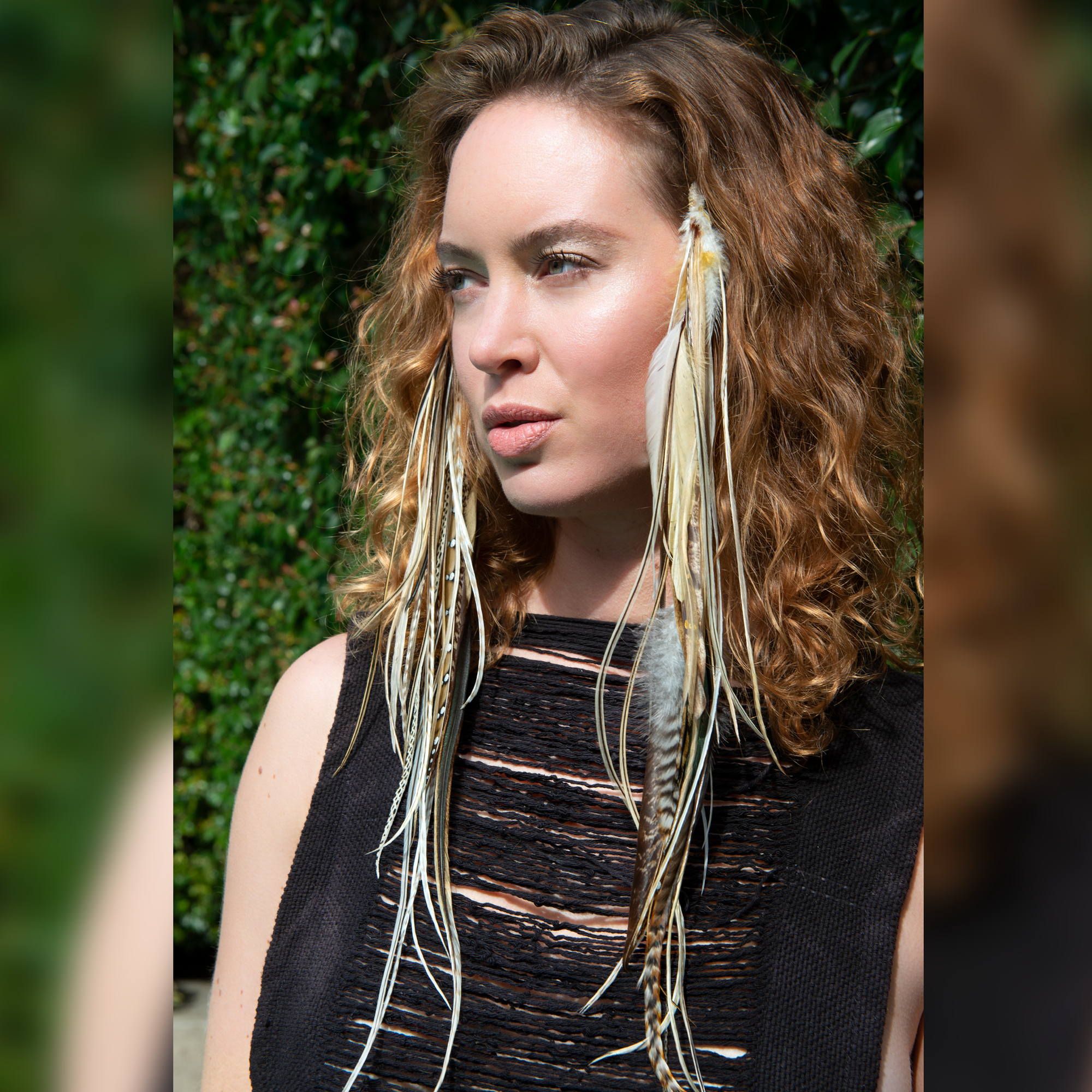 Tribal Hair Clip | Rooster, Pheasant